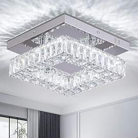 FRIXCHUR LED-Kristall Deckenleuchte Flush Mount