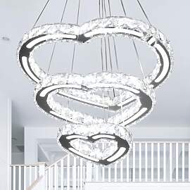 FRIXCHUR Moderner LED Kristall-Kronleuchter,