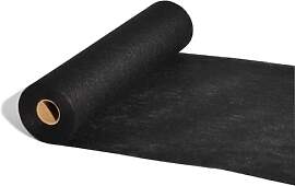 FRKOKRFA Vlies Tischläufer Schwarz, 25m x 30cm