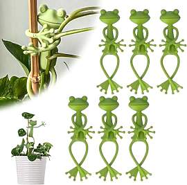Frosch Pflanzenstütze, 6 Stück Frosch