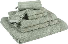 Frottierset Melanie Salbeigrün, 7-teilig