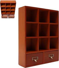 Froulaland Holzregal Setzkasten Bücherregal