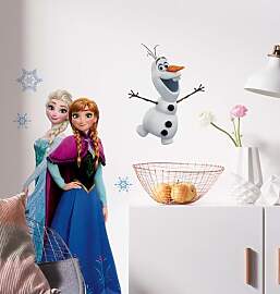 Frozen Wandtattoo mit Anna und Elsa - Größe 50 x 