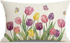 Frühling Kissenbezug 30x50cm, Blumen