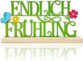 Frühlingsdeko Holz, Endlich Frühling mit