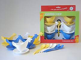 Frühstücks-Set "Eierbecher Huhn" 6