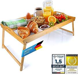 Frühstückstablett Bambus Bett-Tablett