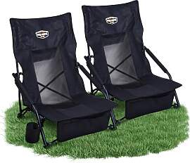 Fuchs Camper Strandstuhl klappbar – Campingstuhl 