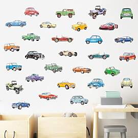 FUFUQUARE Classic Car Wandtattoo Rennauto