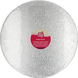 FunCakes Cake Drum Round Ø38 cm - Silber: