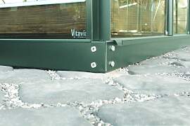 Fundamentrahmen VITAVIA, grün, B:254cm H:6cm