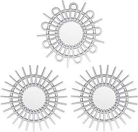 Funerom 24,9 x 24,9 cm 3 Stück Spiegel