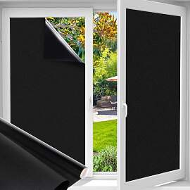 Funfox Fensterfolie Blickdicht Selbstklebend,
