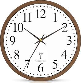 Funk Wanduhr, Funkuhr Wand Lautlos Wohnzimmeruhr