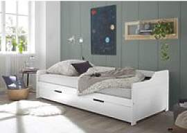 Funktionsbett Jesse kiefer weiß Liegefläche B/L: 