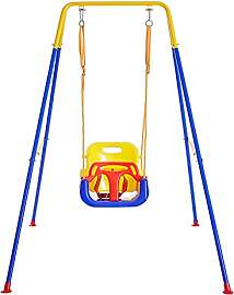 FUNLIO 3-in-1 Babyschaukel mit Gestell mit 4