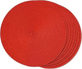 FunWheat Runde Geflochtene Tischsets 6er Set