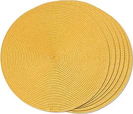 FunWheat Runde geflochtene Tischsets Set,