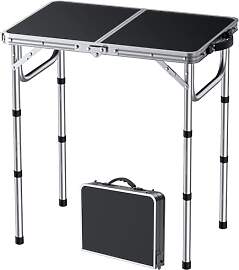 FUNYKICH Campingtisch Klapptisch 58x40cm,