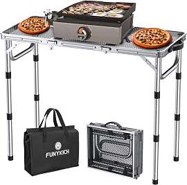 FUNYKICH Tragbarer Grilltisch 87 x