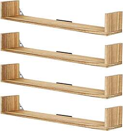 FURAOMEILI Schwebende Bücherregale,80cm Wandregal 