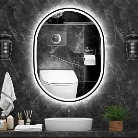 furduzz LED Badezimmerspiegel mit Rahmen,