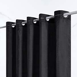 Furlinic Duschvorhang Textil aus Stoff für Dusche 