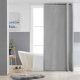 Furlinic Schmaler Duschvorhang für Eck Dusche und 