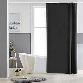 Furlinic Schmaler Duschvorhang für Eck Dusche und 