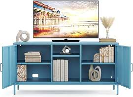 furni24 Metall TV-Schrank – Retro TV Lowboard