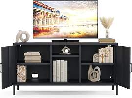 furni24 Metall TV-Schrank – Retro TV Lowboard