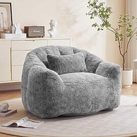 FurniSoar Sitzsack für Erwachsene, Flauschiger