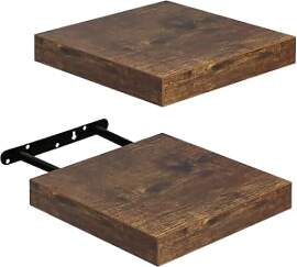 FURNITABLE Schweberegal 2er Set Kompakt 20x20cm