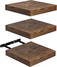 FURNITABLE Schweberegal 3er Set Kompakt 20x20cm