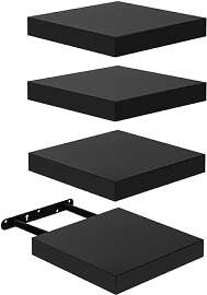 FURNITABLE Schweberegal 4er Set Kompakt 20x20cm