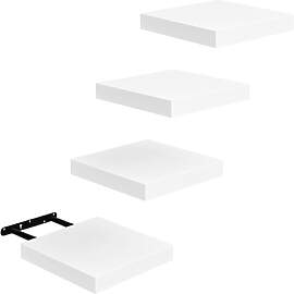 FURNITABLE Schweberegal 4er Set Kompakt 20x20cm