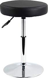 FURWOO Schemel Runder Kunstleder-Hocker,