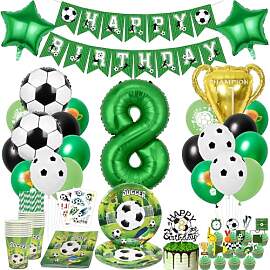 Fussball Deko Geburtstag Kinder 8 Jahre, Fussball