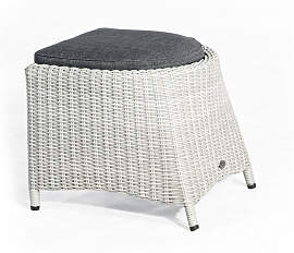 Fußhocker Para-Plus" Alu/Kunststoffgeflecht