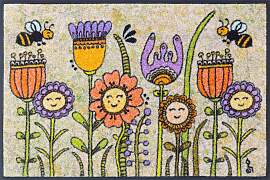 Fußmatte "Friendly Flowers", bunt,