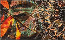 Fußmatte "Jungle Dance", bunt, B:75cm