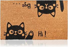 Fußmatte Kokosfaser Hi-Bye Katze - 70x40cm -