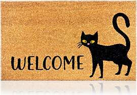 Fußmatte Kokosfaser Schwarze Katze - 70x40cm -
