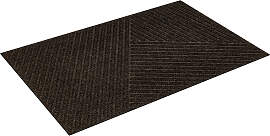 Fußmatte "Stripes", braun (schwarz,