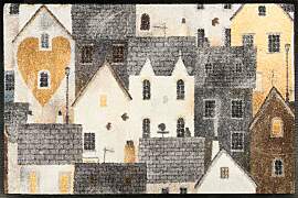 Fußmatte "Urban Blocks", bunt, B:50cm