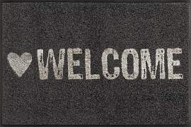 Fußmatte "Warmly Welcome", grau, B:50cm 