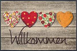 Fußmatte "Willkommensgruss", bunt,