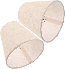 FUTUREORYY 2 Stück Lampenschirm Aus Leinen Kleine 