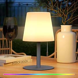 FUYO LED Tischlampe Kabellos Outdoor Akku