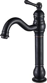 FWZZQ Wasserhahn Bad Schwarz Retro,